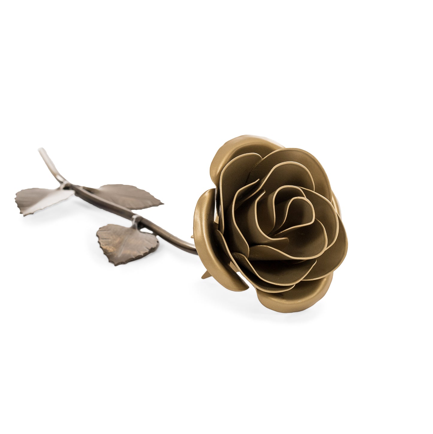 Personalized Gift - Gold Metal Rose for 50th Anniversary