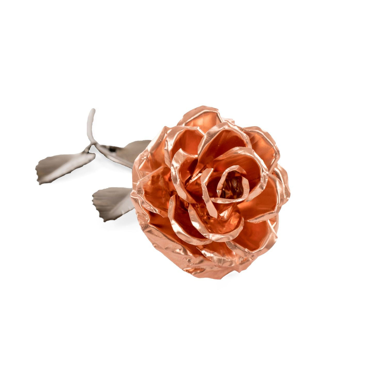 Personalized Gift - Copper Metal Rose for 7th Anniversary