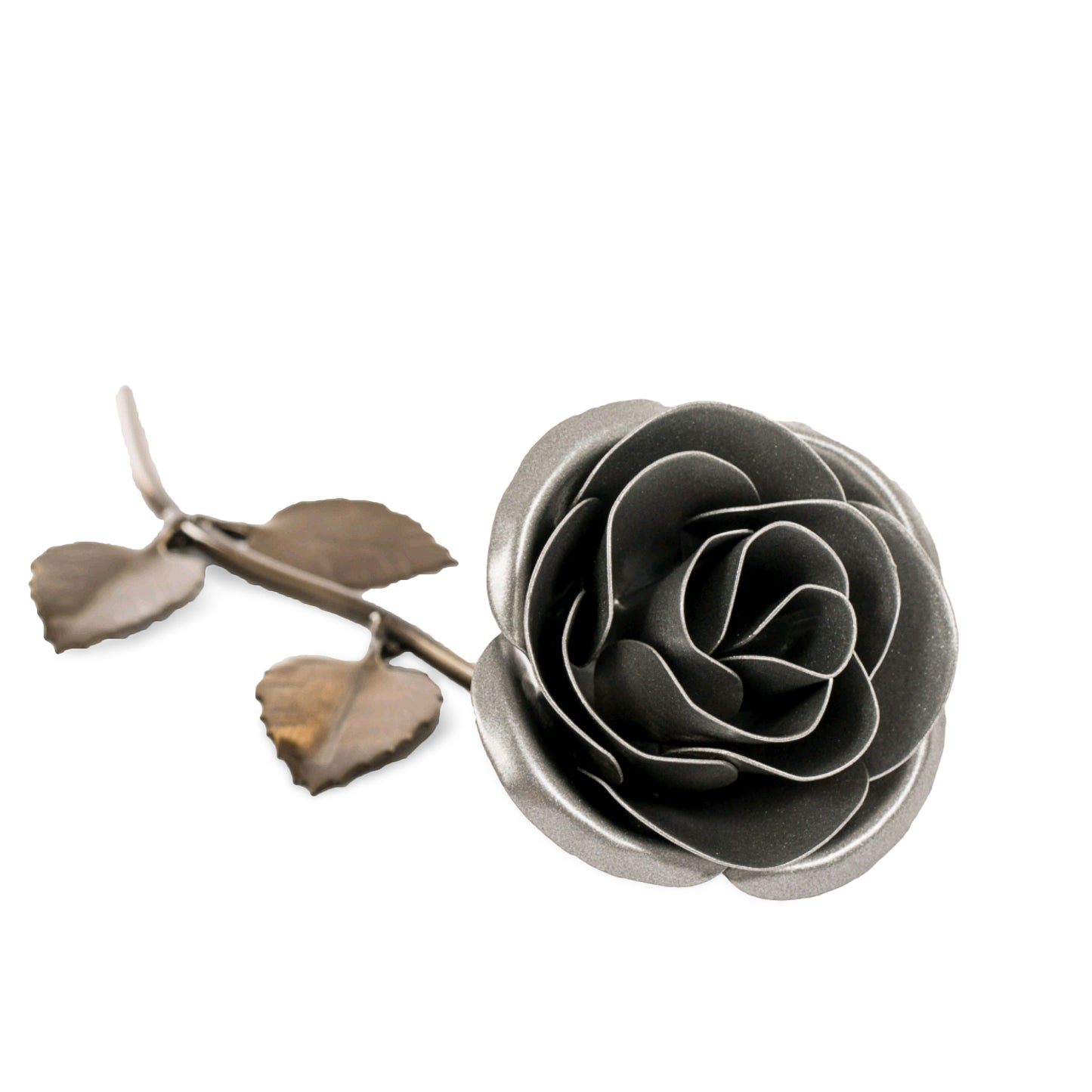 Personalized Gift - Silver Metal Rose for 25th Anniversary