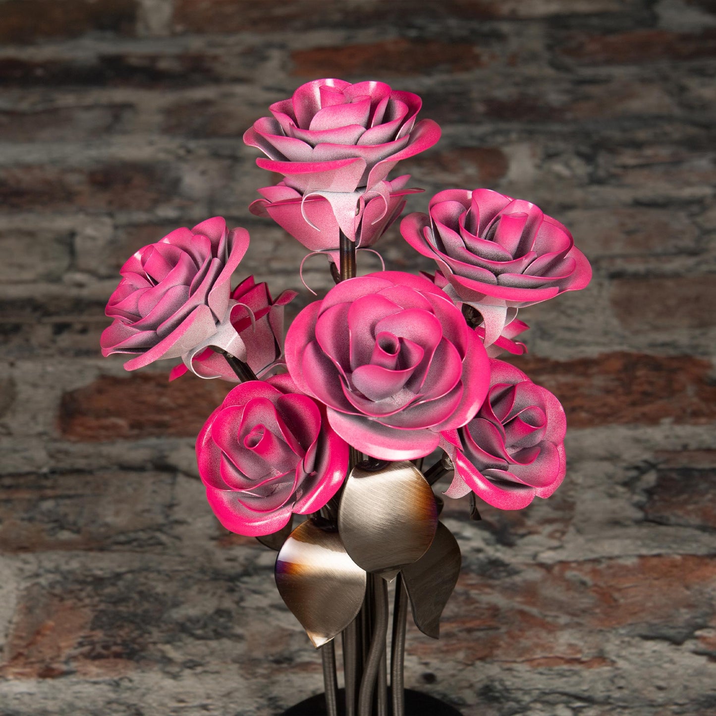 Hand-Forged Floral Centerpiece for Weddings and Anniversaries
