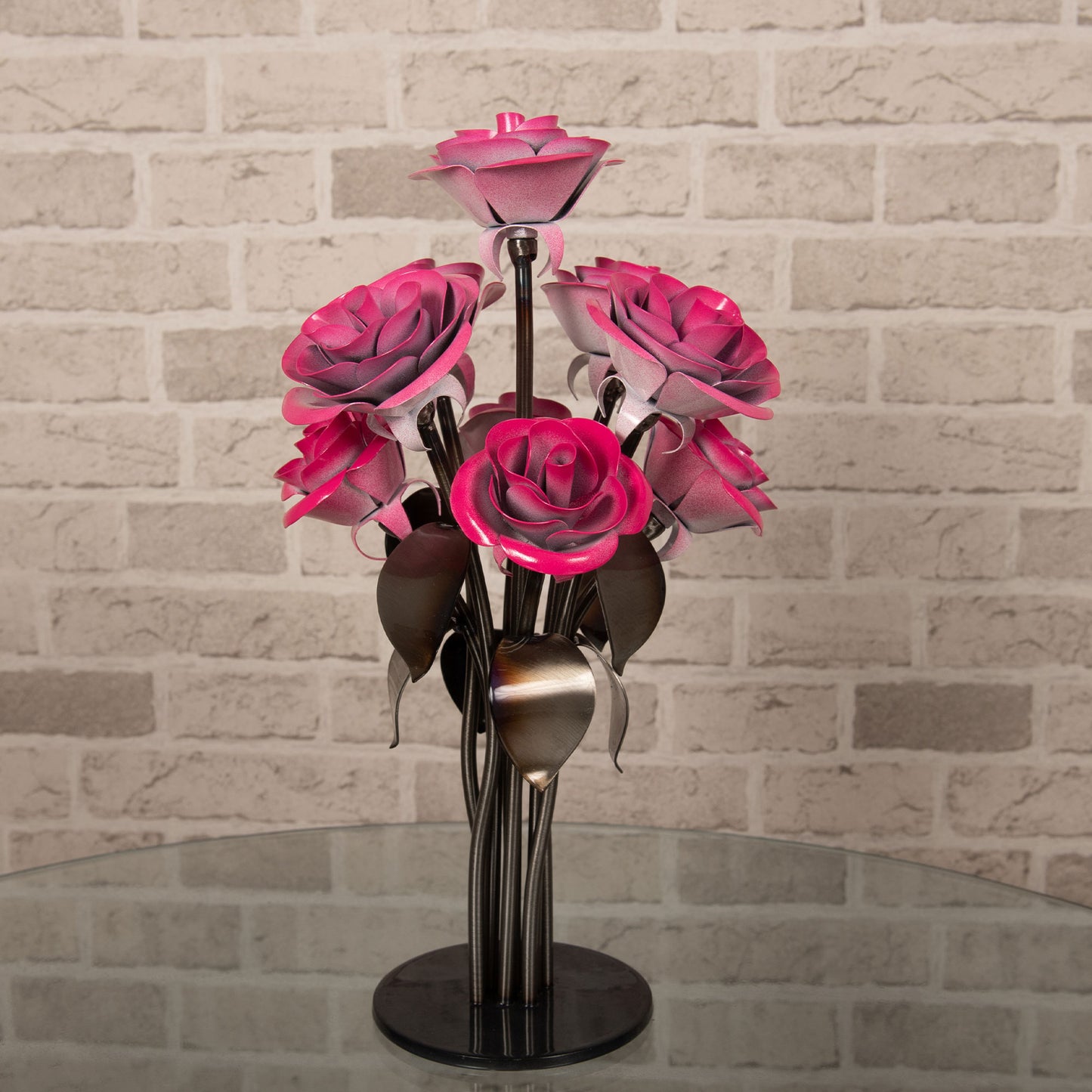 Hand-Forged Floral Centerpiece for Weddings and Anniversaries
