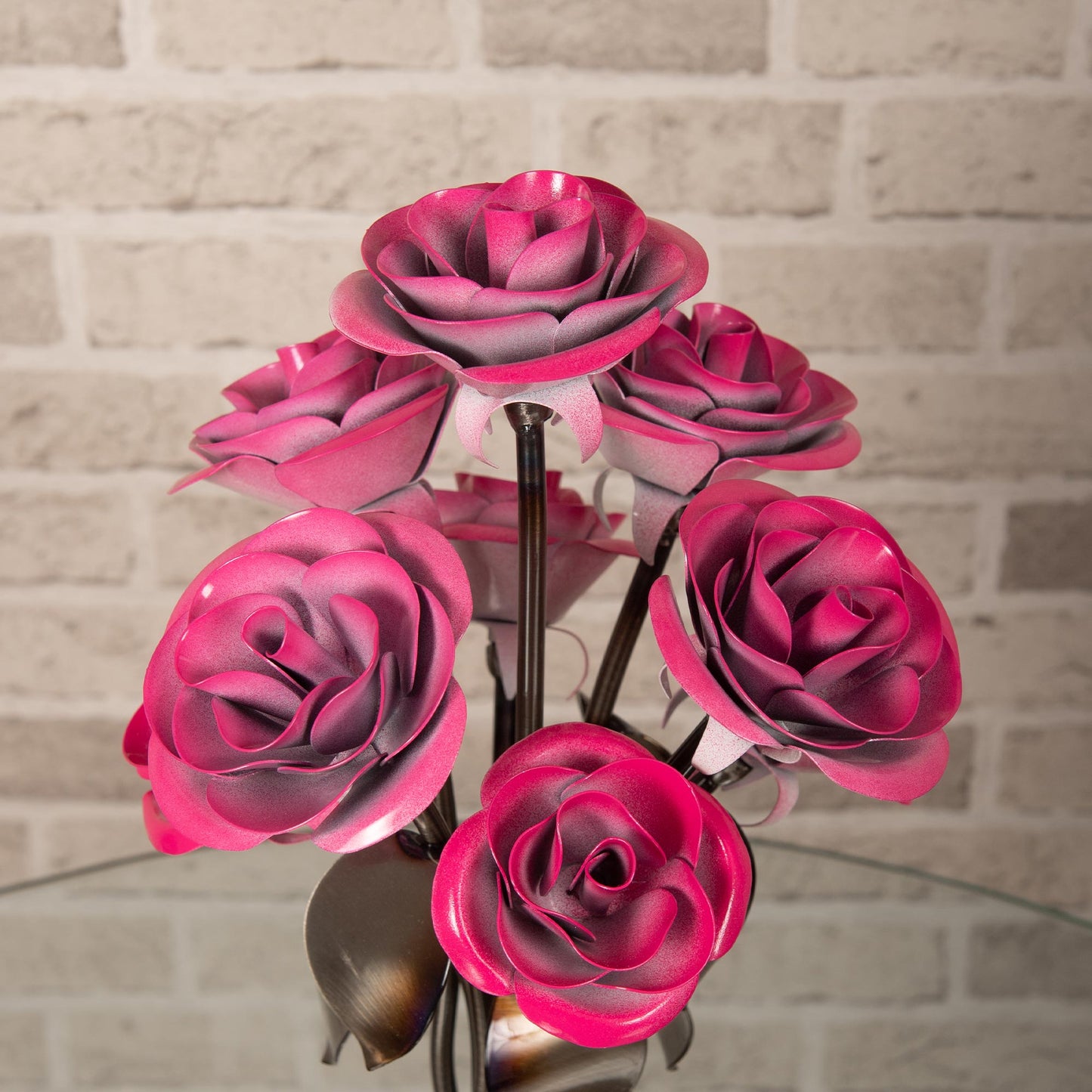 Hand-Forged Floral Centerpiece for Weddings and Anniversaries