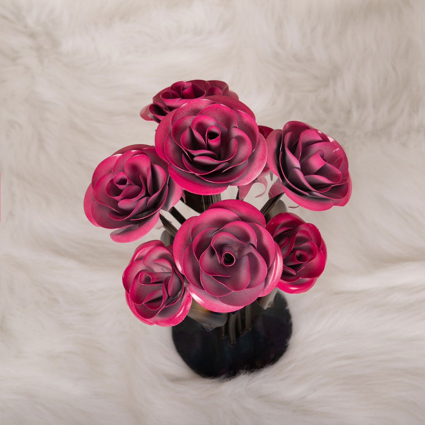 Hand-Forged Floral Centerpiece for Weddings and Anniversaries
