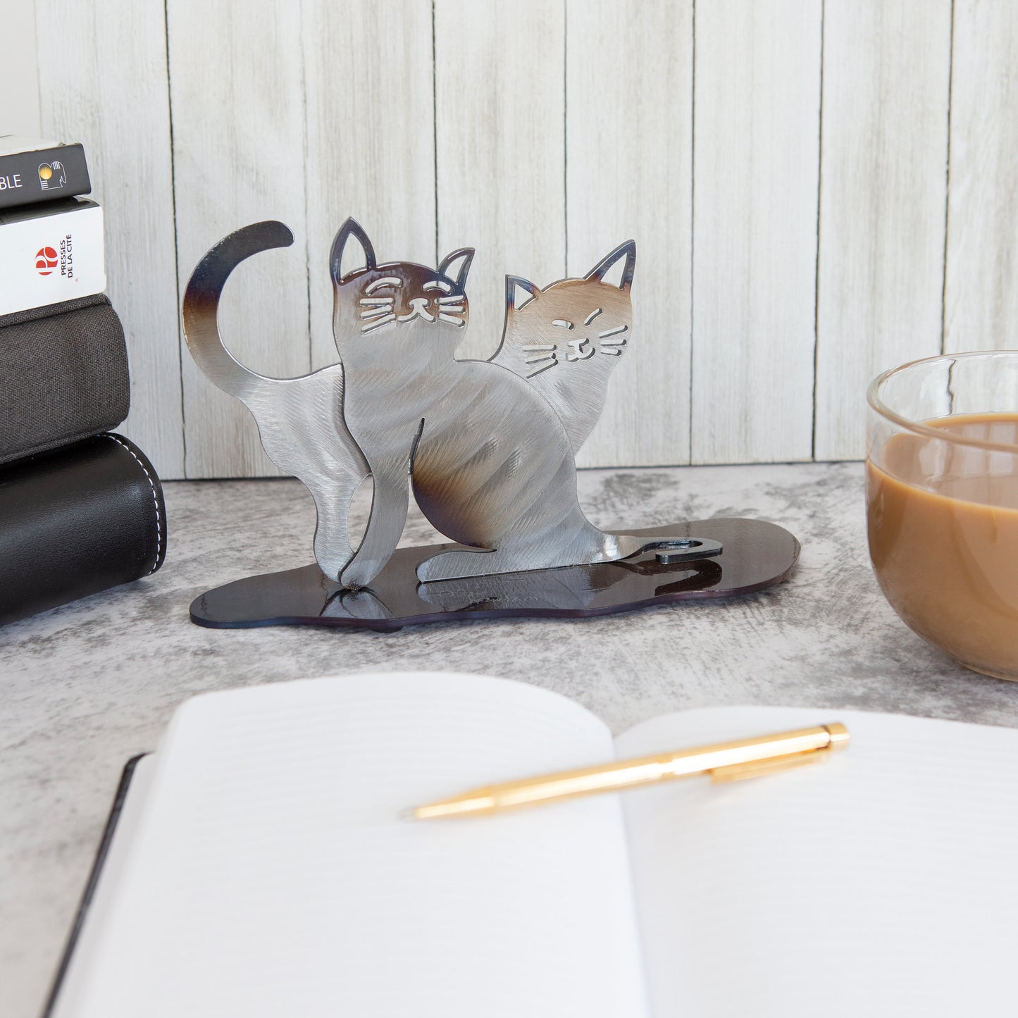 Personalized Gift- Iron Cat Sculpture for Cat Memorial and Decoration