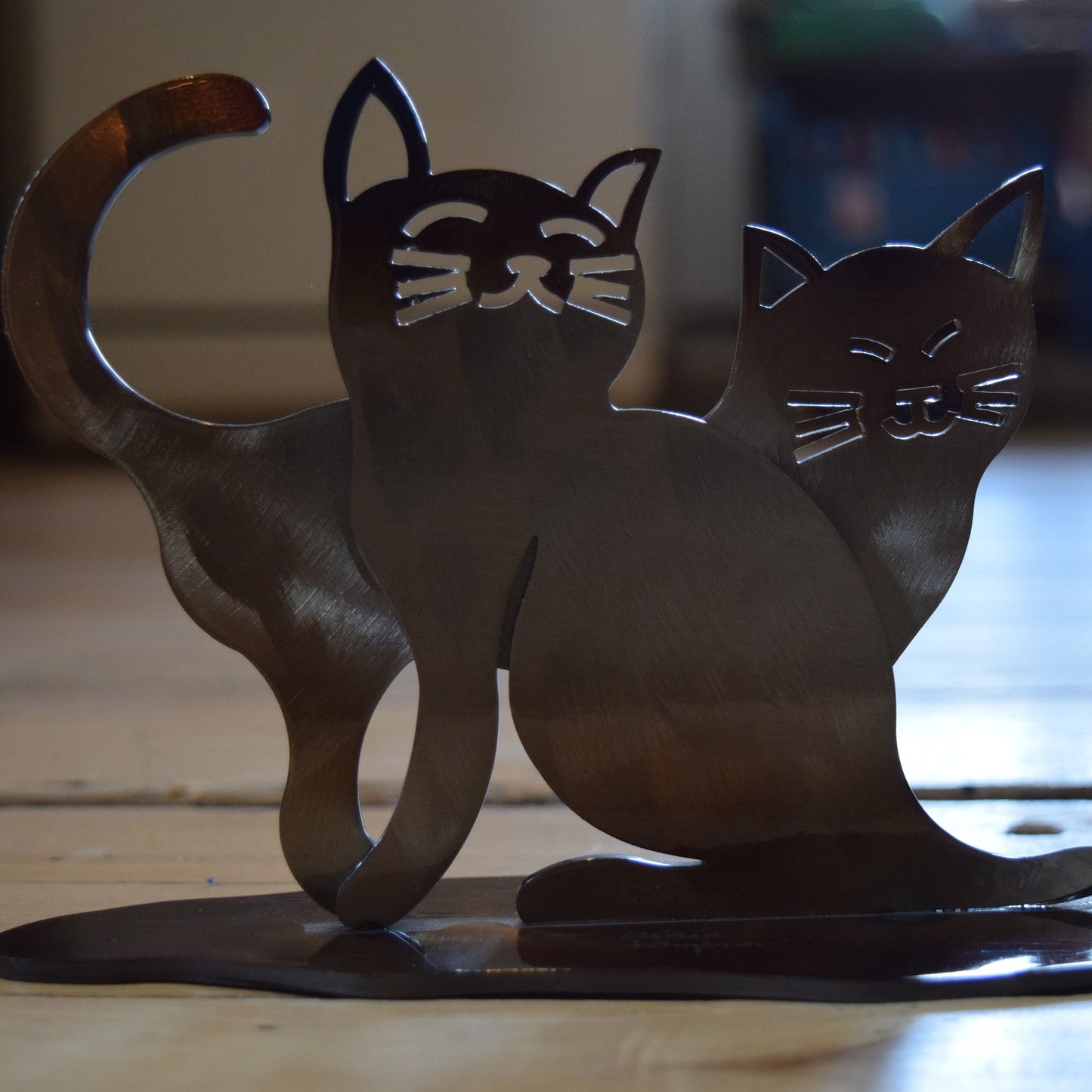 Personalized Gift- Iron Cat Sculpture for Cat Memorial and Decoration