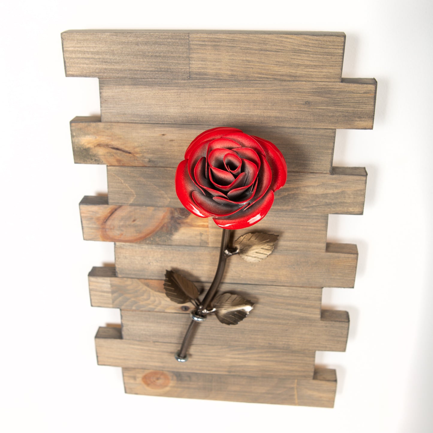 Personalized Gift - Framed Red Metal Rose for Iron 6th Anniversary