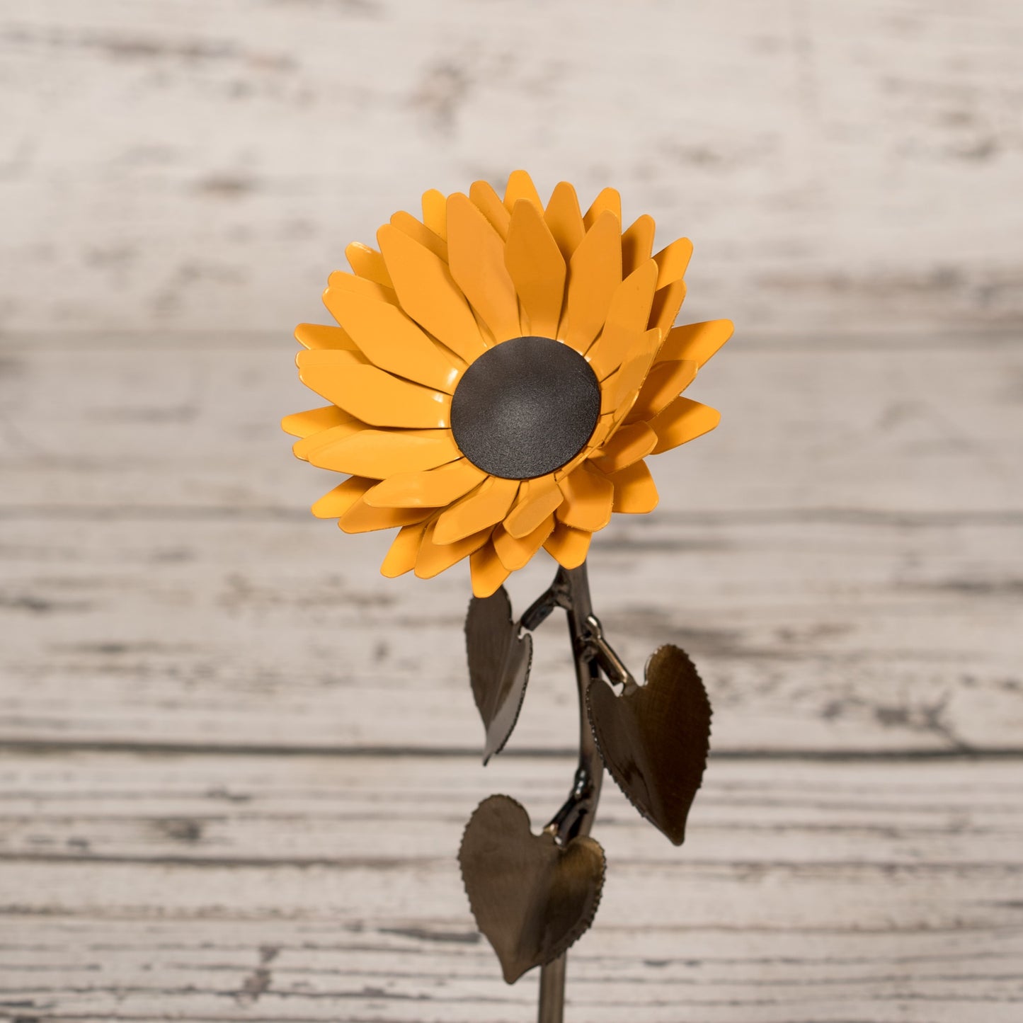 Personalized Gift Hand-Forged Wrought Iron Metal Sunflower