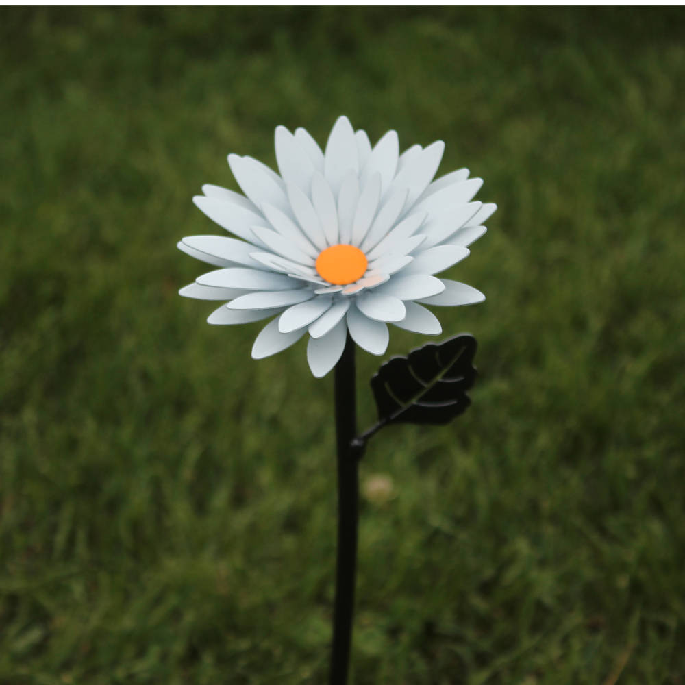 Personalized Gift Hand-Forged Wrought Iron Metal Daisy
