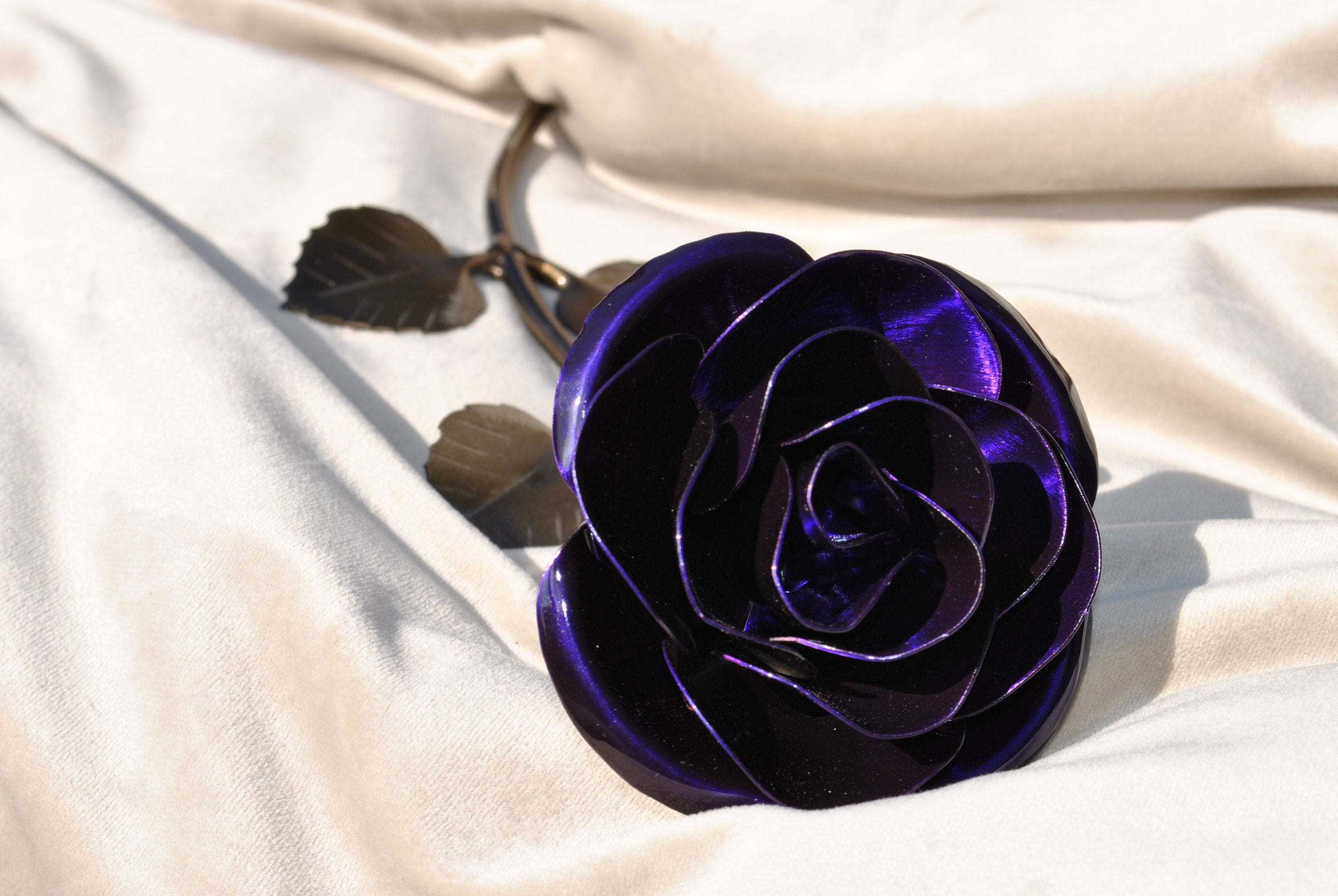 Personalized Gift - Framed hotsell Purple Metal Rose for Iron 6th Anniversary