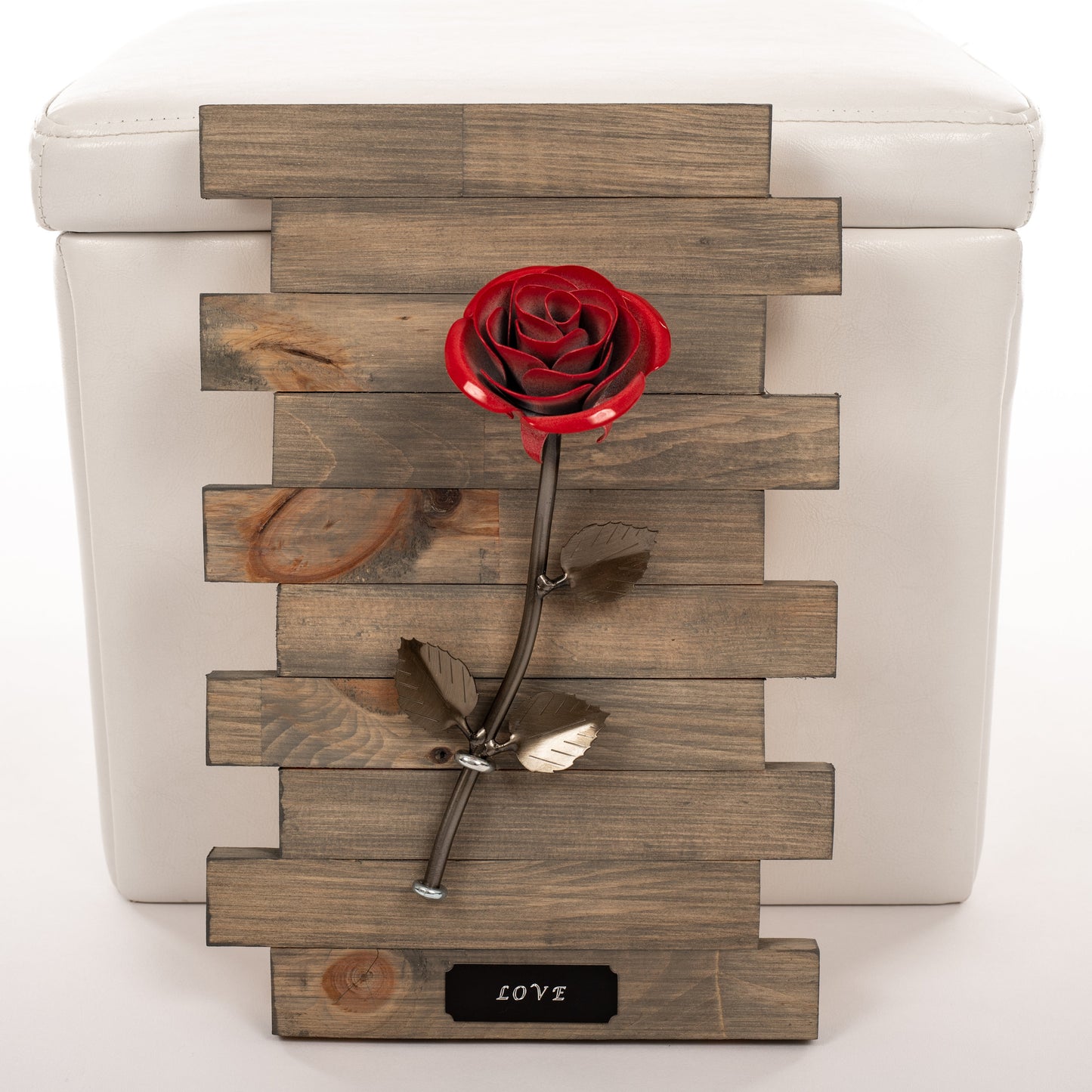 Personalized Gift - Framed Red Metal Rose for Iron 6th Anniversary