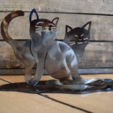 Personalized Gift- Iron Cat Sculpture for Cat Memorial and Decoration