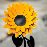 Personalized Gift Hand-Forged Wrought Iron Metal Sunflower